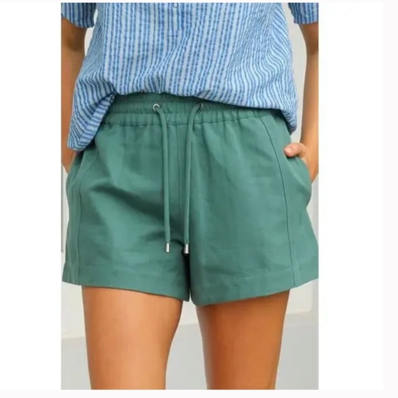 $265 APIECE APART Trail Linen Shorts in Olive EUC/sz S - Picture 11 of 15